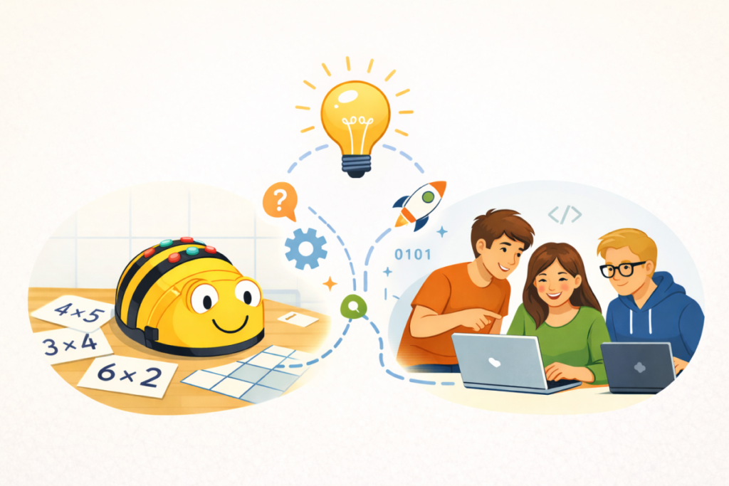 Summende Bienen und erste Codezeilen: Zwei Projekte zeigen, wie Lernen neugierig macht und Spaß bringt.